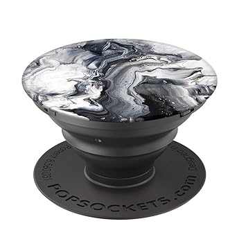 PopSockets - Ausziehbarer (Nicht Austauschbarer) Sockel und Griff für Smartphone und Tablet - Ghost Marble