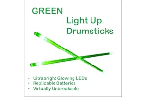 OFG PRODUCTS Light Stix LED Light Up Drumsticks (Green)