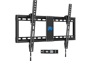Mounting Dream TV Wall Mount for Most 37-75 Inch TVs, Universal Tilt TV Mount Fit 16", 18", 24" Stud with Loading Capacity 132lbs, Max Vesa 600 x 400mm, Low Profile Flat Wall Mount TV Bracket
