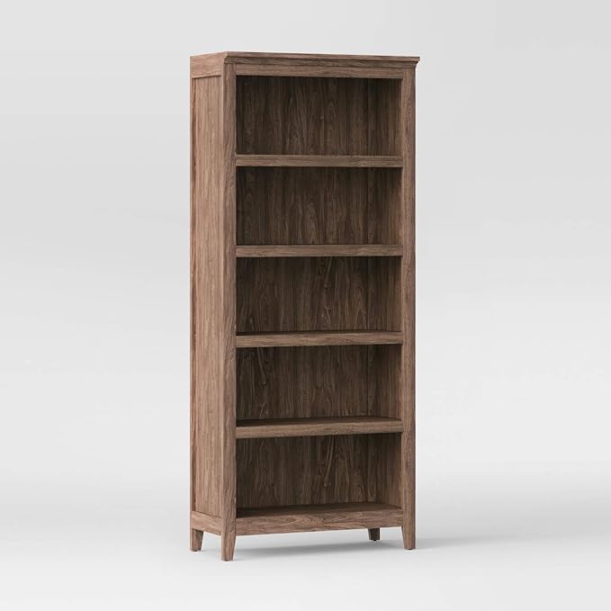 72 carson 5 shelf bookcase