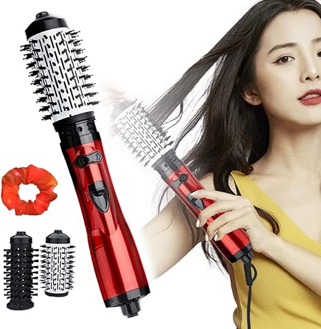 Amazon Co Jp 熱風ブラシ 3 In 1ネガティブイオンブロードライヤー スタイラーコームキット 電動ロングヘアストレートナー カーリングアイアン ショートヘアおよびロングヘア用 乾燥 カール スタイリング ストレートニング用 ホーム キッチン