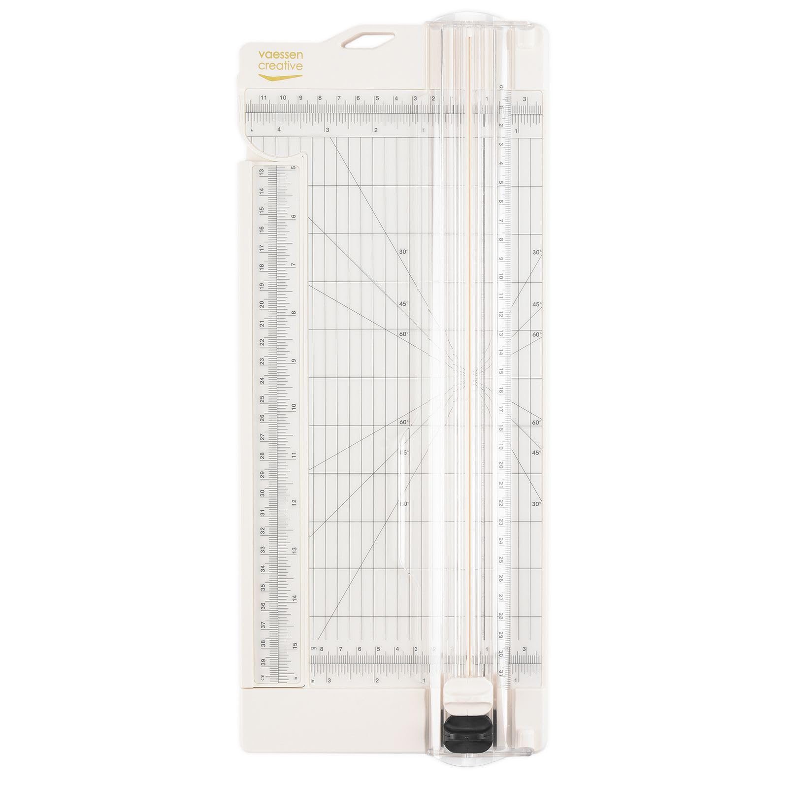 Vaessen Creative Trimmer + Scoring Board 4.5" for Scrapbooking, Cardmaking and Other Paper Crafts, White, 11,4 x 30,5 cm