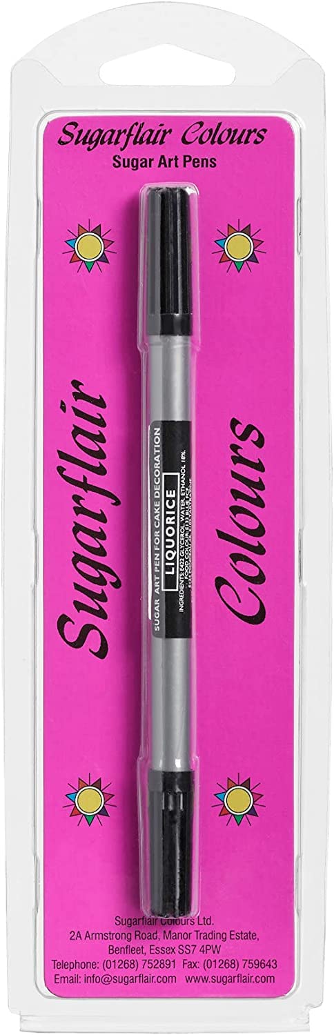 Sugarcraft Sugarflair Colour Sugar Art Pen Liquorice Black