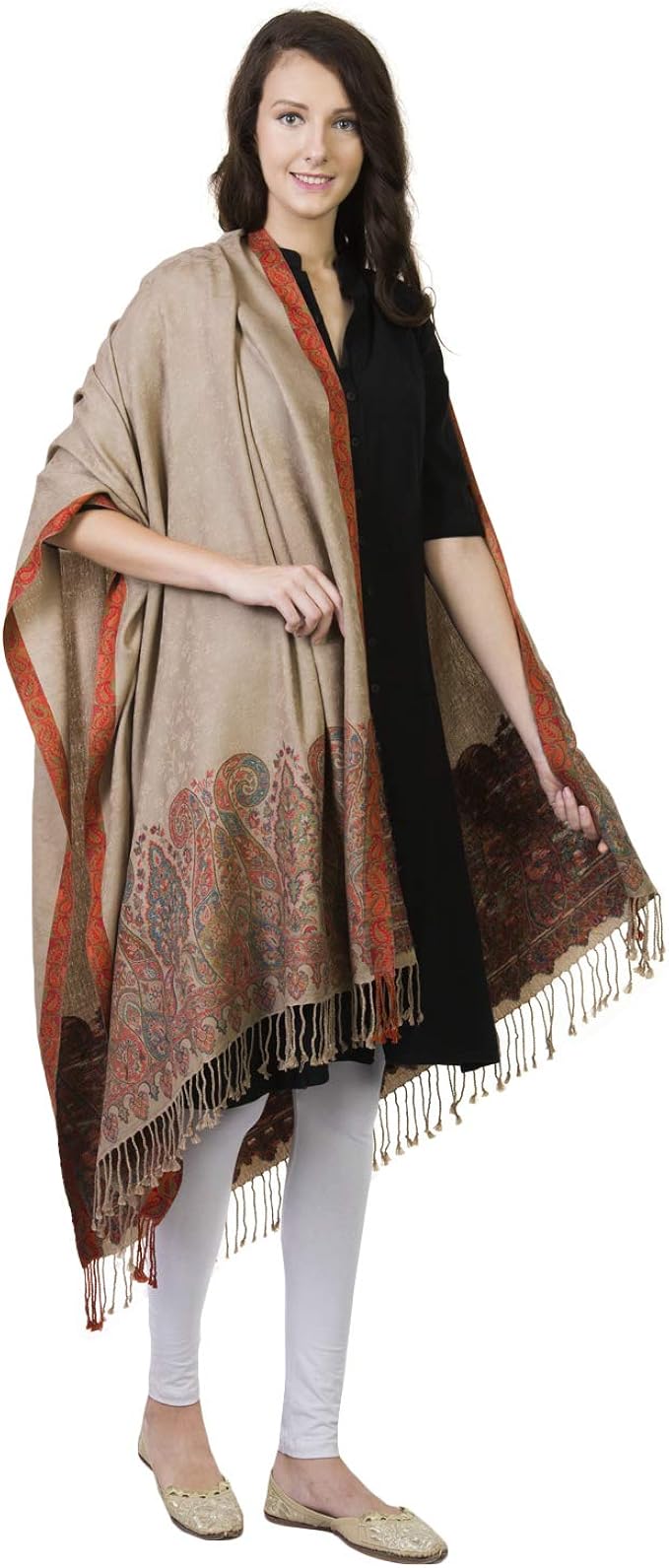 brown shawls for dresses