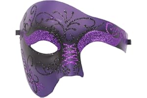 Awlsyj Mens Masquerade Mask Greek Roman Mask Venetian Party Mask Halloween Mardi Gras