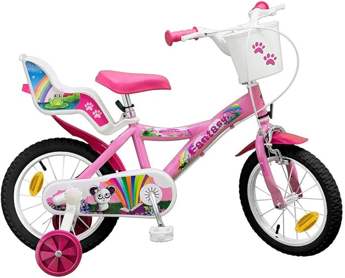 Velo Enfant Glerc Fantacy 18 Pouces - Noir, Pour 7-12 Ans Avec Stabilisateurs Et Porte-gourde
