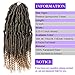 2 Packs Passion Spring Twists Synthetic Crochet Hair Extensions 12 inch 24 strands/pack Ombre Crochet Twist Braids Fiber Fluffy Curly Twist Braiding Hair Bulk (T1B/27#)