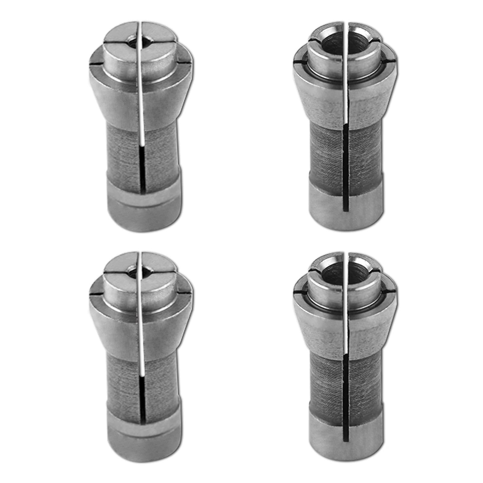 LEONTOOL 4 Pcs Die Grinder Collet Grinding Machine Clamping Collet Adapter 3mm and 6mm Arbors Shank, 2 Pack 3mm and 2 Pack 6mm Grinding Machine Clamp Engraving Chuck Die Grinder Tool