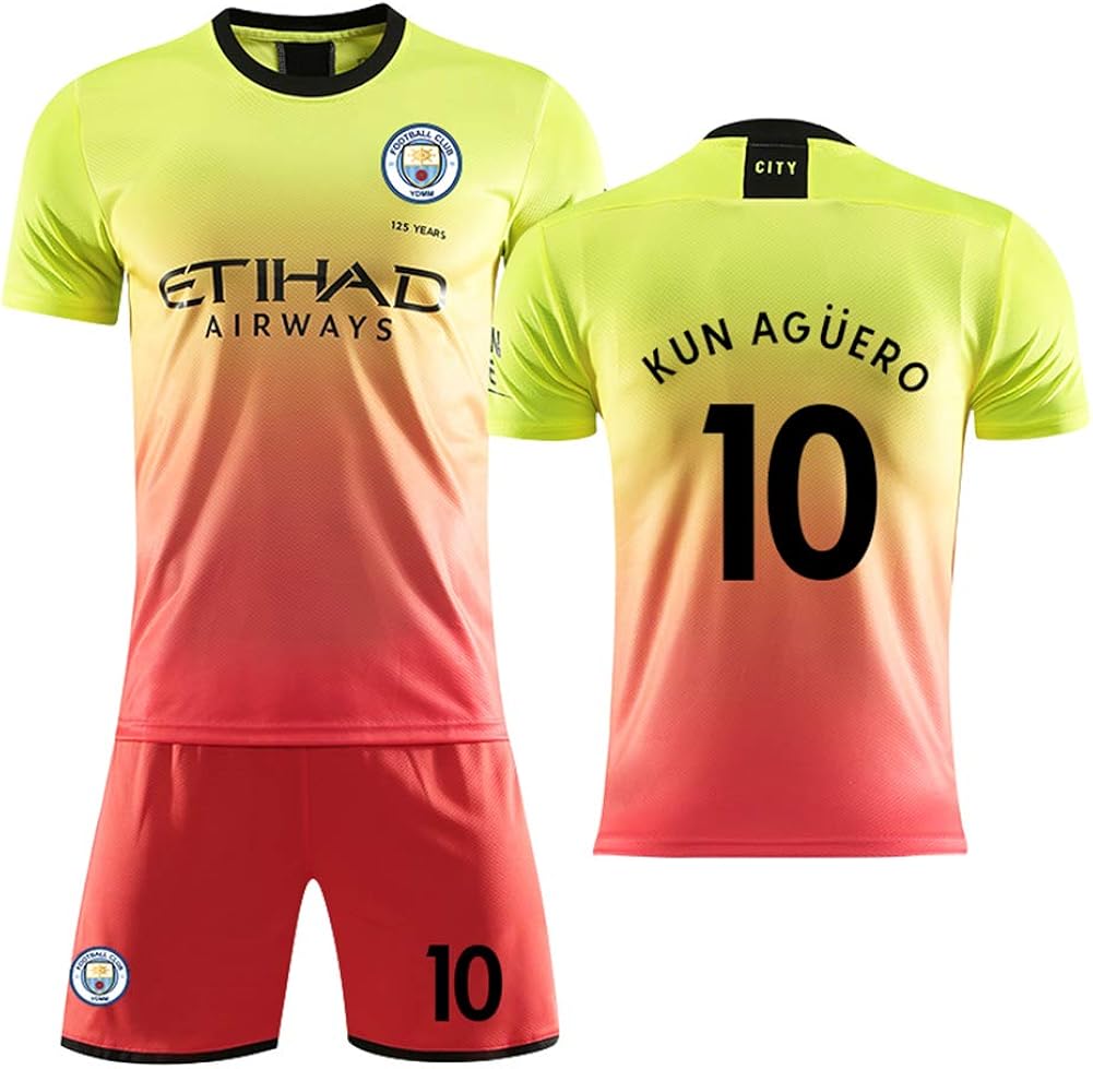 Chándales Manchester City Jersey 2018/19 Temporada 10 Aguero Ropa de
