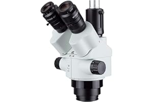AmScope 7X-45X Simul-Focal Trinocular Zoom Stereo Microscope Head