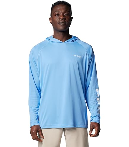 Columbia Pfg Terminal Tackle White Hoodie Sudadera Con Gorro