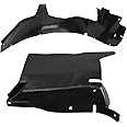 TRQ Front Inner Fender Liner Set Compatible with 2005-2008 Buick LaCrosse GM1250109 GM1251134