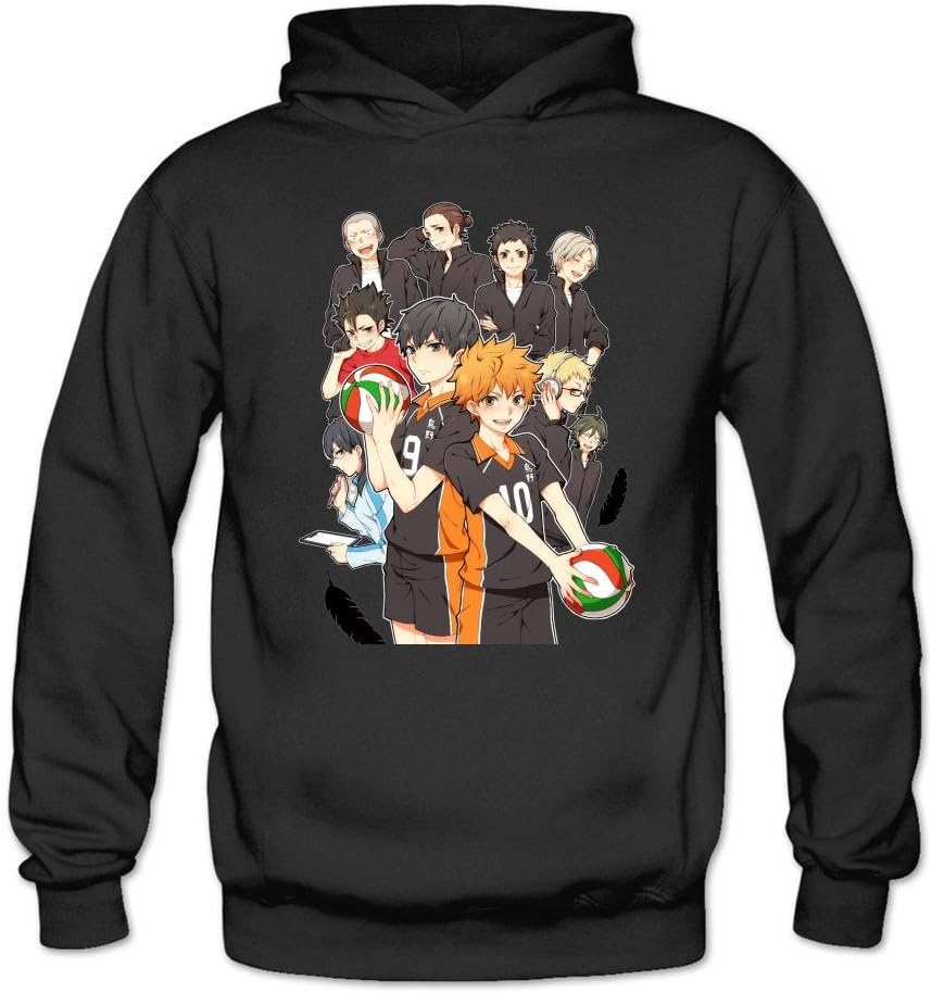 Tommery Women's Haikyuu Logo Long Sleeve Sweatshirts Hoodie
