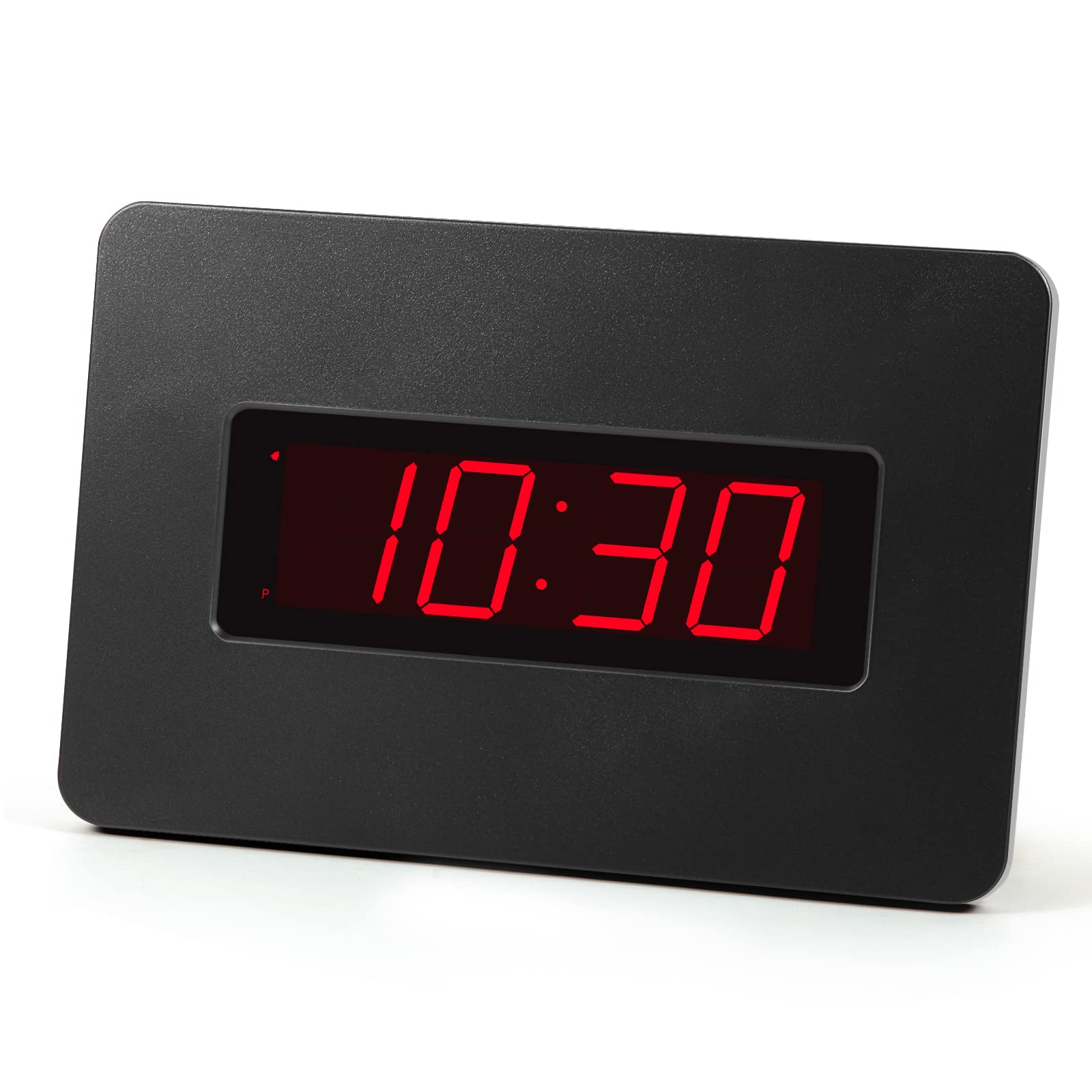 Timegyro LED Digital Wall Clock Battery Operated, No Plug in, Visible at Night, Wall-mount or Table-top, Brightness Adjustable,12/24Hr