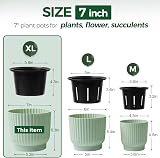 T4U 4 Pack 18cm Self Watering Plant Pots Indoor Green House Planters view 2