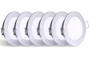 GZV Puck Light, 12 Volt LED RV Boat Recessed Mount Ceiling Light for Under Cabinet Camper Vans Caravan Cabin Truck Motorhome Sailboat Interior Lighting（Sliver,3000k）