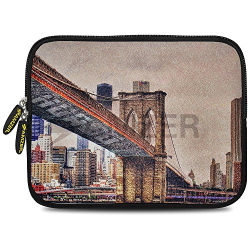 Amzer 7.0-7.75 Inches Designer Neoprene Sleeve Case for iPad/Tablet/e-Reader and Notebooks, Bridge Link (AMZ5247077) - Thumbnail 2