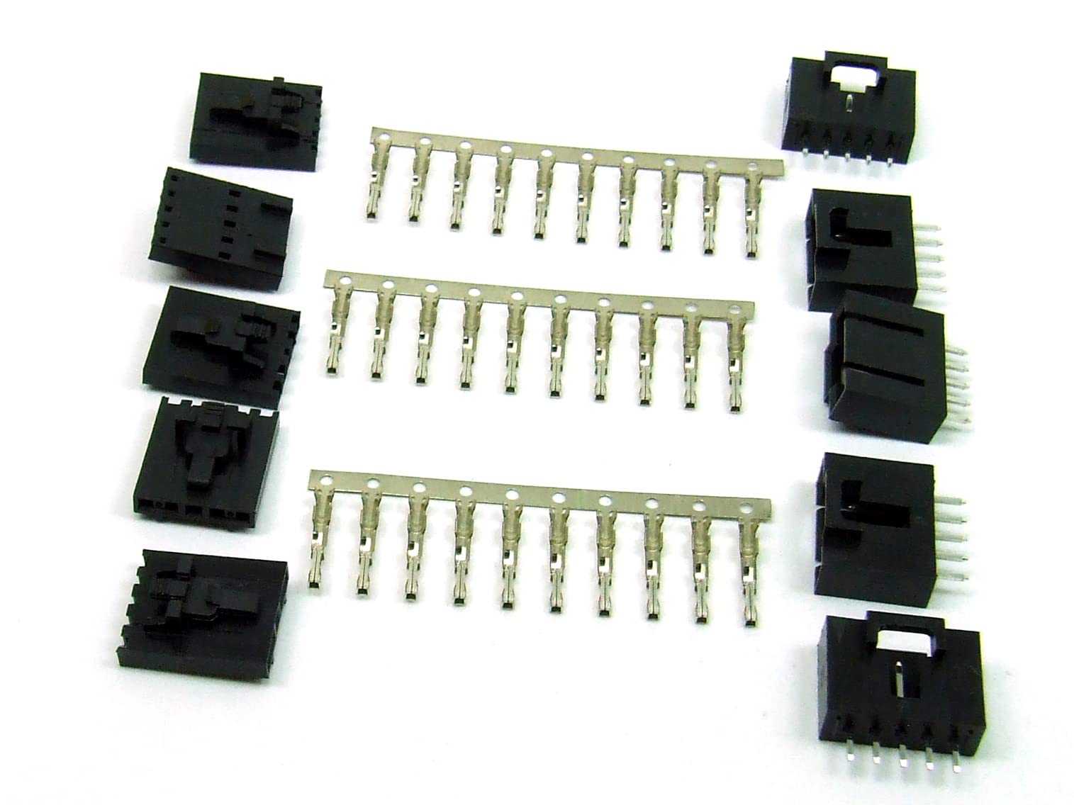 POPESQ® - Kit Connector male + female with crimps 2.54mm 5 pins Straight DUK254#A2008