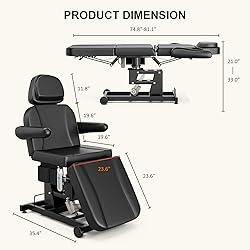 SyyBhb 360° Swivel Massage Table with