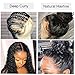 Maxine Deep Curly Human Hair Lace Front Wigs 130% Density Brazilian Virgin Curly Wave Wig with Baby Hair for Black Women 18Inch