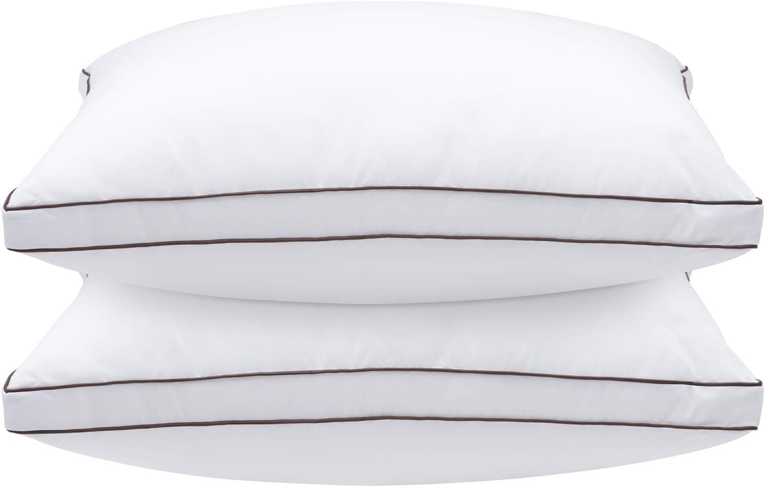 Soamay Bed Pillows for Sleeping 2 Pack, Luxury Down Alternative Pillows with Premium Hypoallergenic Plush Fiber, Good for Side and Back Sleeper-20 x 30 Inches (Queen): Home & Kitchen