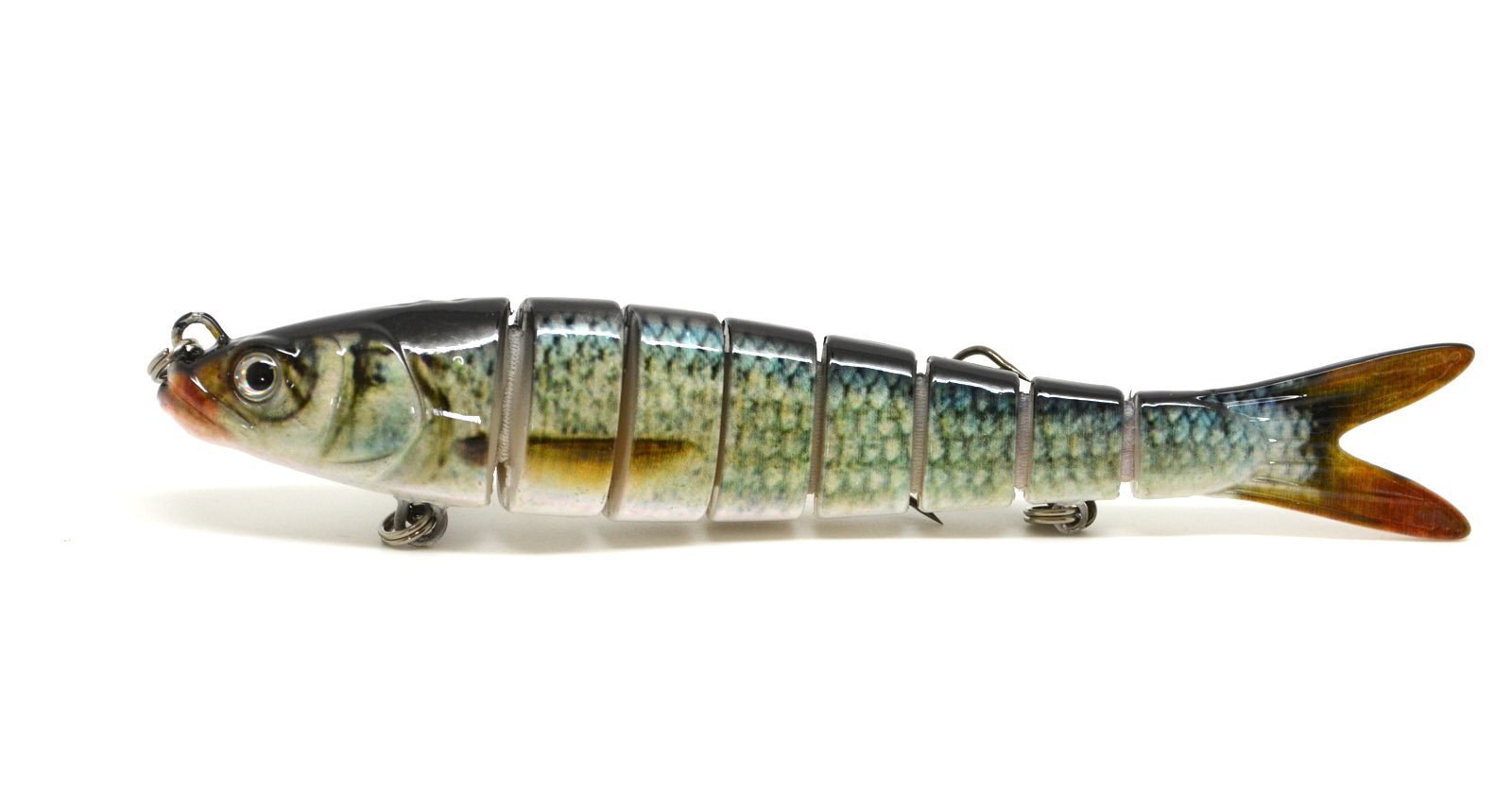 FISHIN ADDICT Roach Multi Jointed Fishing Lure Swimbait Silver Roach 140mm (5.5”)/29g (1oz)/8 segments