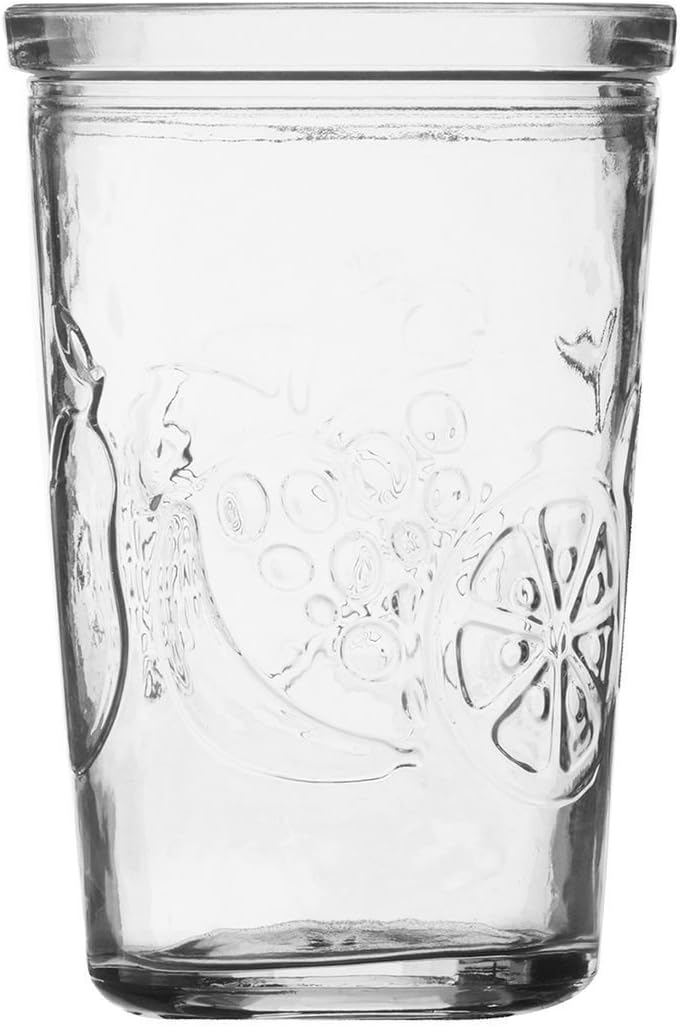 Ravenhead Fruit Glass Tumbler Set Stackable Juice Water Glasses Set of 6