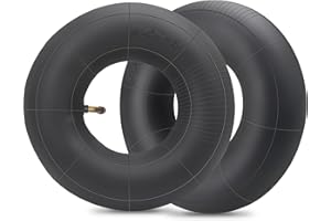 SIMEIQI 2pcak 4.10/3.50-4" Wheelbarrow Inner Tubes with TR-87 Bent Valve Stem Heavy Duty Replacement Inner Tube for Utility Wagon Hand Trucks Trailers Dollies
