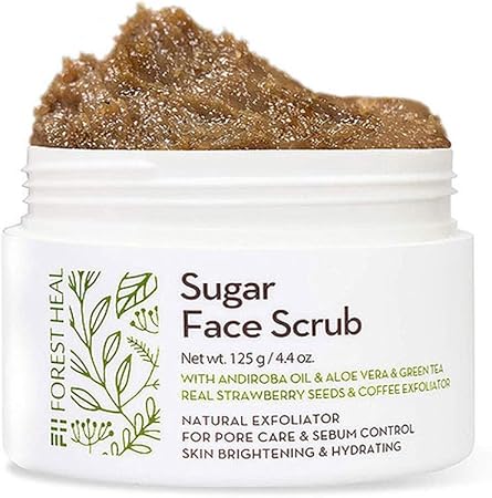Amazon フォレストヒール シュガースクラブ Forest Heal Sugar Scrub スクラブ シュガースクラブ 角質ケア 小鼻ケア 毛穴ケア 黒ずみケア うるおい肌 水分ケア ホワイトニング 美白 オーガニック トーンアップ Forest Heal 化粧水 通販