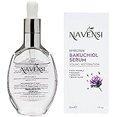 Navensi Bakuchiol Face Serum 50ml | Natural Retinol Alternative Bakuchiol Serum For Face With Hyaluronic Acid & Vitamin C | Hydrating, Firming & Anti Aging Serum for Wrinkles, Uneven Tone & Dull Skin