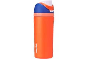 Owala Kids FreeSip Insulated Stainless Steel Water Bottle with Straw for Sports, Travel, and School BPA-Free Sports Water Bottle, 16 oz, Blue Citrus
