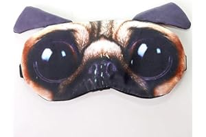 1PC Creative 3D Cartoon Animal Pattern Eye Mask, Blocking Light and Comfortable Adult Eye Patch (Brown1)