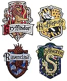 Set of 4 Hogwarts House Crests Robe Emblems Harry Potter Iron On Applique Patch