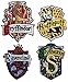 Set of 4 Hogwarts House Crests Robe Emblems Harry Potter Iron On Applique Patch