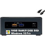 Intel NUC 7 Mainstream Kit NUC7CJYHN1 Mini Business & Home Barebone Desktop (Dual-Core Celeron J4005, 16GB RAM, 512GB SSD, UH