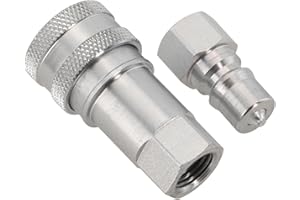 PETSTIBLE Hydraulic Quick Connector for M14, Quick Disconnect Hydraulic Coupling/Coupler Kits for connect different hydraulic tool