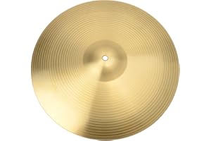 CCTSA 18 inch Ride Cymbal,Professional 0.8mm Durable Copper Alloy Ride Cymbal for Drum Set,Golden