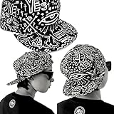 Shensee Neutral Retro Baseball Flat Bill Hat Hippie Eye Hiphop Adjustable Cap