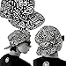 Shensee Neutral Retro Baseball Flat Bill Hat Hippie Eye Hiphop Adjustable Cap