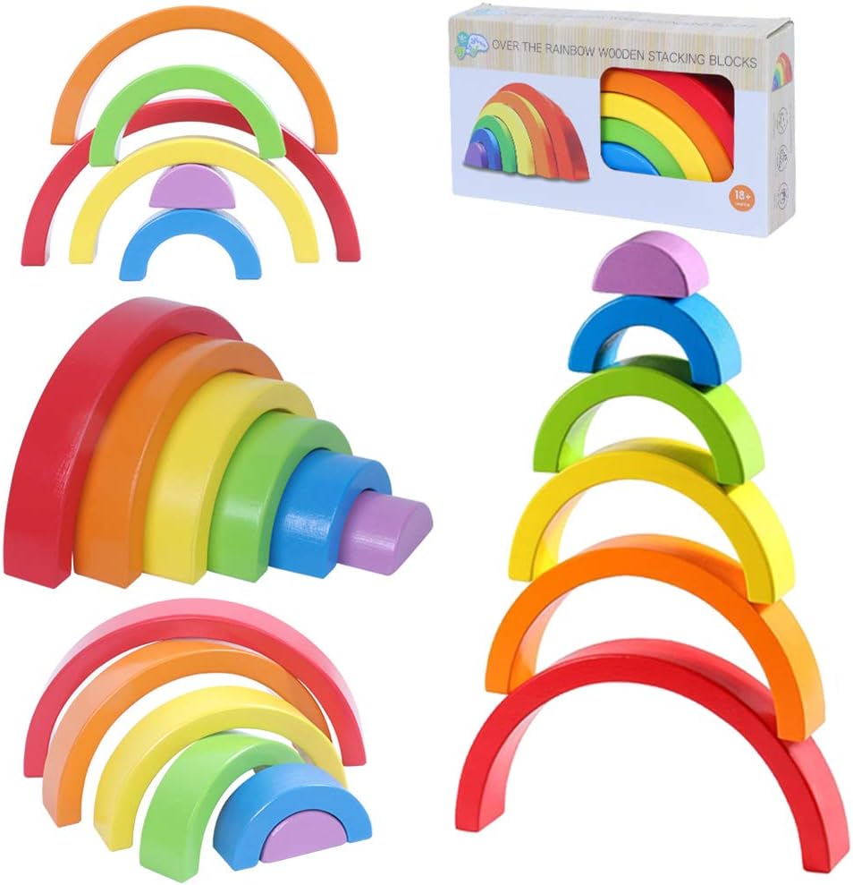 rainbow nesting blocks