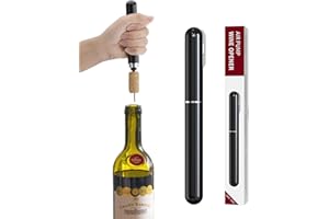 2-in-1 Air Pressure Wine Opener with Foil Cutter Wine Bottle Opener Easy-Open Air Pump Wine Opener Portable Travel Wine Corks