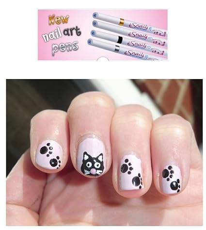 Snails Kinder Nagellack Stifte Nail Markers 6 Farben wasserlöslich (Gold Bear (gold metallic))