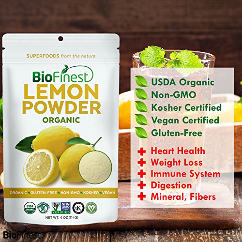 image for Biofinest Lemon Powder - 100% Pure Antioxidants Superfood - USDA Certi