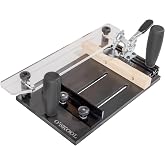O'SKOOL Rail Coping Sled Router Table Jig, Fits 5-1/2" x 1-5/8"Stock | Phenolic Base, Toggle Clamp, Sacrificial Fence, Square End-Grain Cuts, Raised Panel Doors, Tenons, Mortises, RTA013