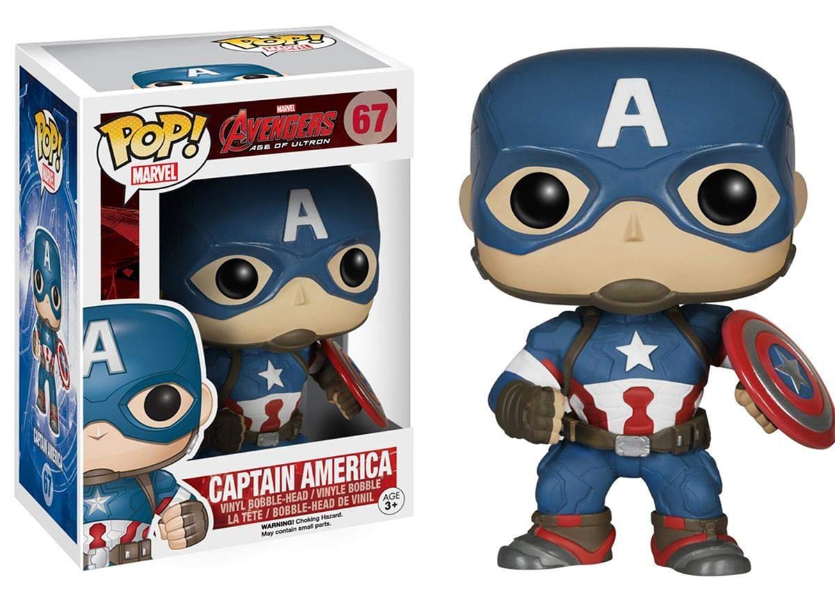 Funko POP! Bobble Marvel Avengers AOU Captain America Action Figure