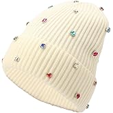 Kate Spade New York Women's Embellished Beanie, Winter Knit Hat, Wool Blend