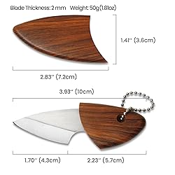 Tops Home Small Keychain Box Cutter, Fixed Blade