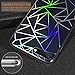 TIANLI for iPhone 8/7 Plus Case [Ultra Slim] Crystal Clear Colorful Lines Design Plastic Hard Back Thin Case Anti-Scratch Flexible Soft TPU Bumper Cover with Pattern,Triangle