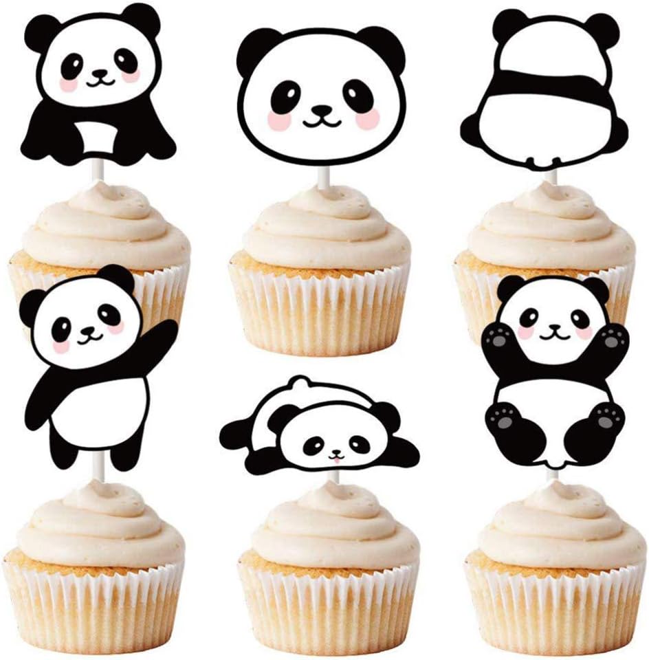 Patisserie Amosfun 24pcs Enfants Gateau Toppers Mignon Panda En Forme De Gateau Toppers Fete Danniversaire Dessert Decoration Fournitures Cupcakes Toppers Enfants Faveurs Danniversaire Cuisine Maison Hovdenhoyfjellsenter No