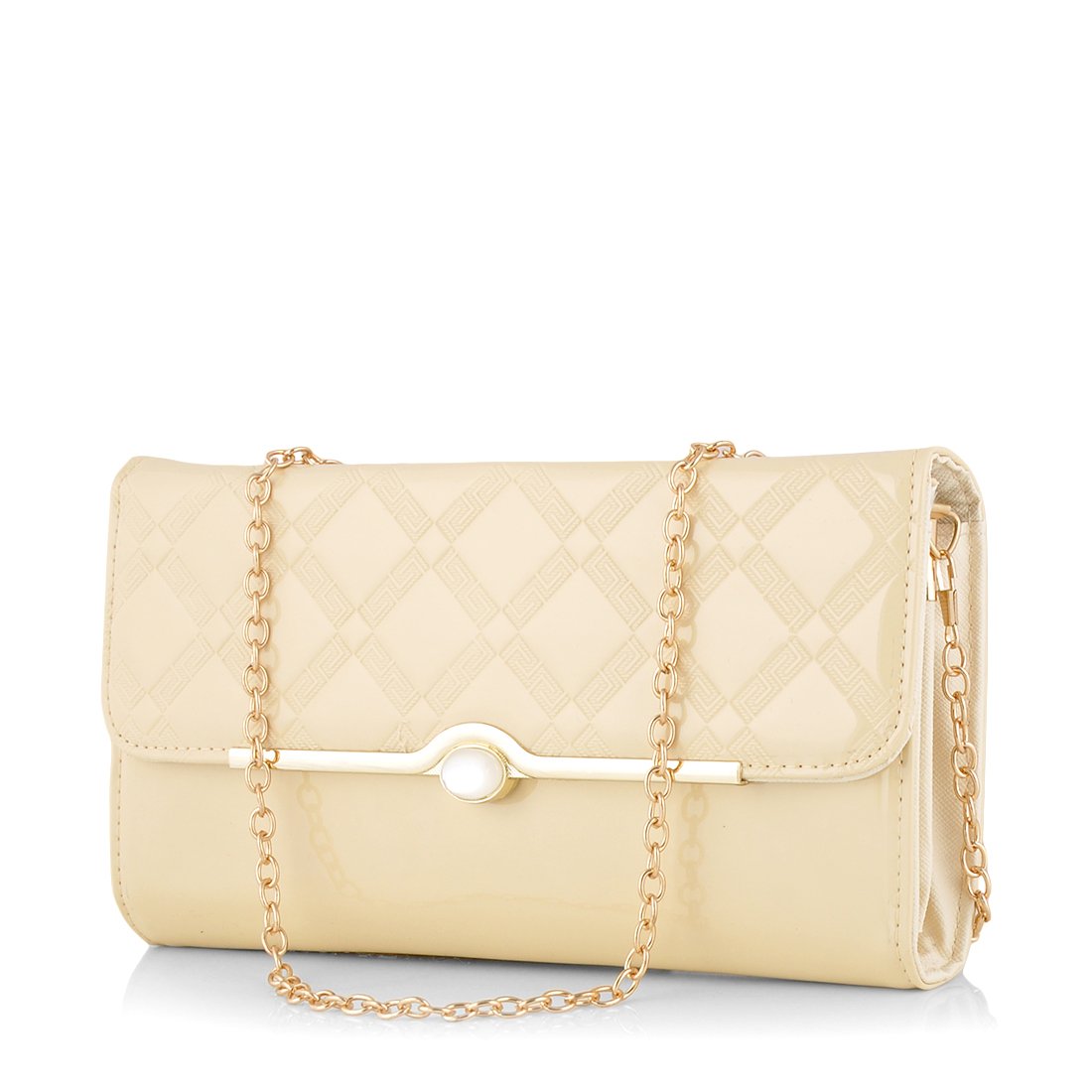 eyes language women's clutch(white,swrmel-0144)